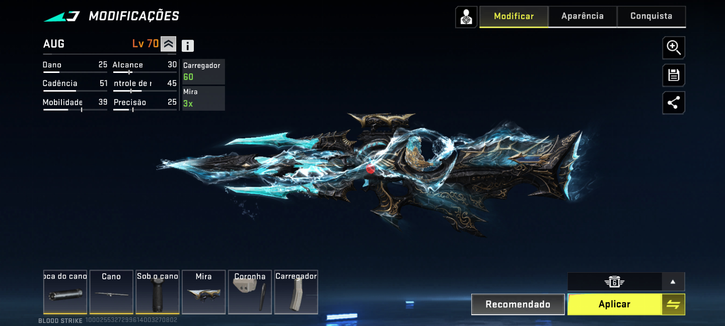 Blood strike ( CONTA COM BASTANTE SKINS DE ARMAS INCLUINDO 2 EVO)