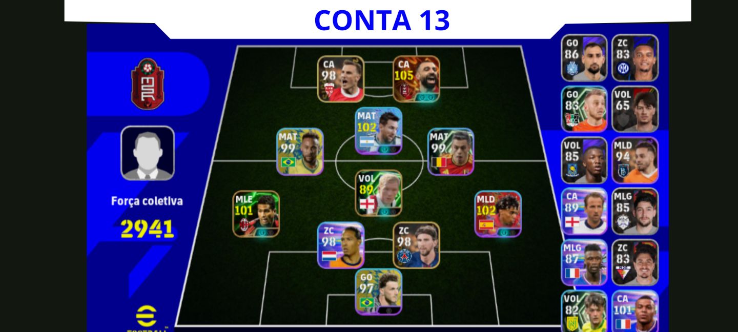 Contas Efootball Iniciais com Épicos/big Times Garantidos! Vol. 01