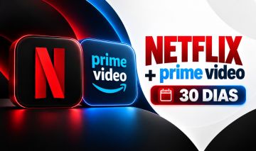 Combo Netflix Premium + Prime Video | 30 Dias de Acesso | Entrega Manual |