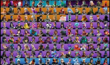 Conta de Fortnite FULL Tryhard [ 170 skins + 241 picaretas + 186 emotes ]