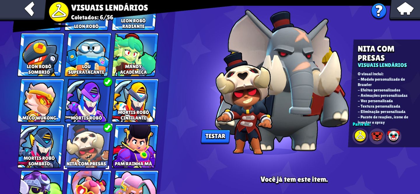 CONTA DE BRAW STARS 47088 Troféus, conta de 2021. (Valor negociável)