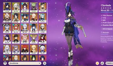 CONTA DE GENSHIN AR 60/HSR LVL70/ZZZ/HI3