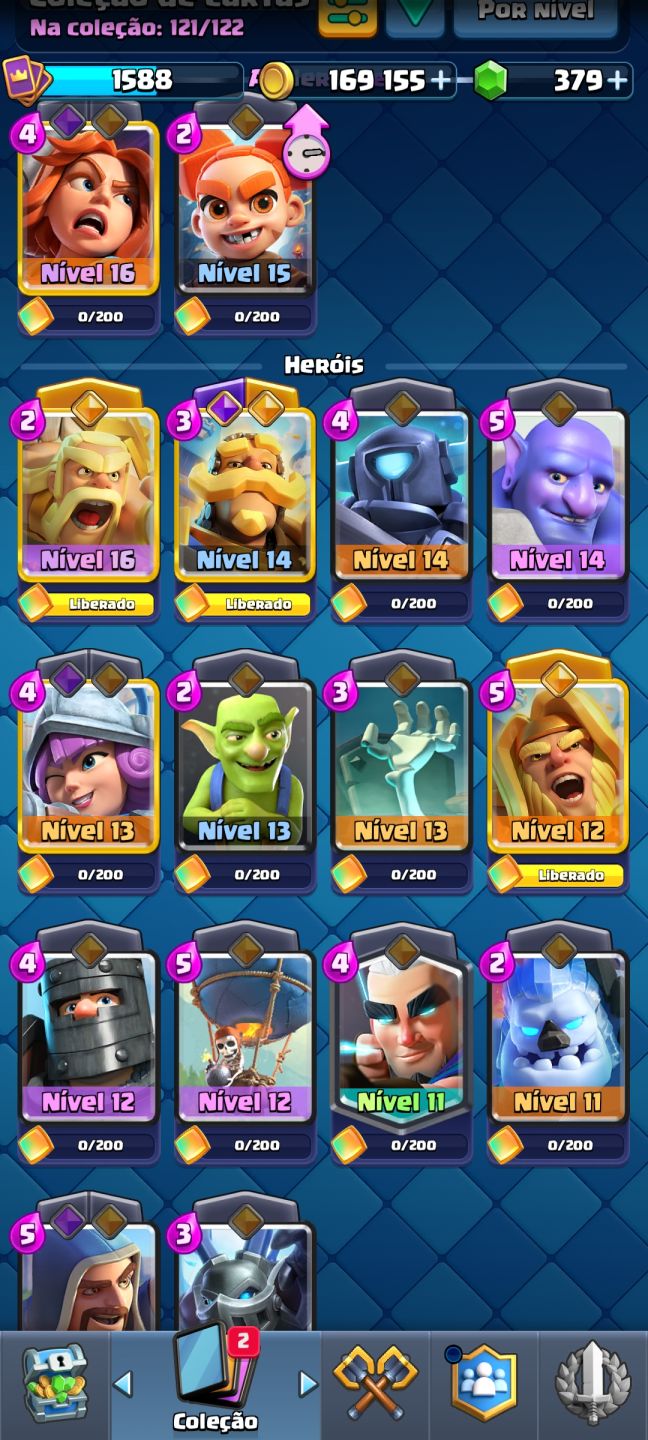 CONTA CLASH ROYALE 12.1K+ TROFÉUS | TORRE LVL 15 | CARTAS LVL 16 | FULL ACESSO