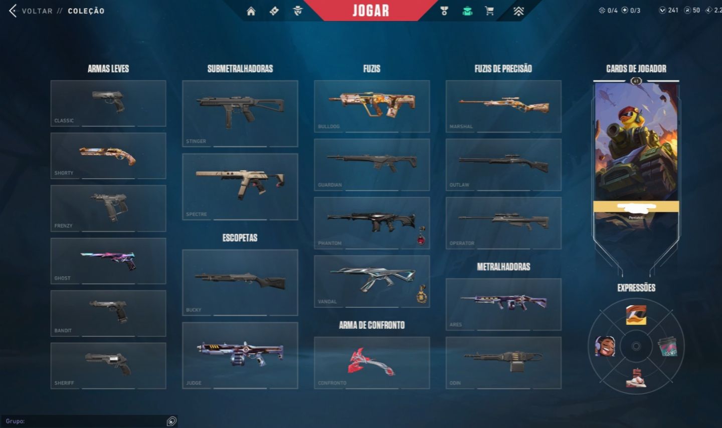 CONTA VALORANT FULL ACCESS COM MUITAS SKINS! + BARATA + RANKED