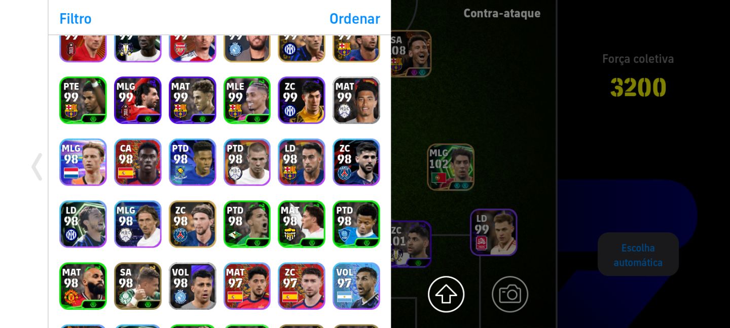 CONTA EFOOTBALL MESSI BIG TIME E ÉPICOS