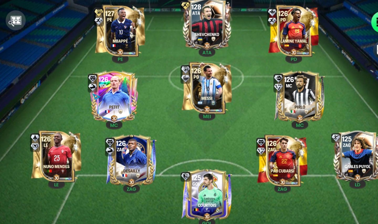 Conta de FC mobile ger 127