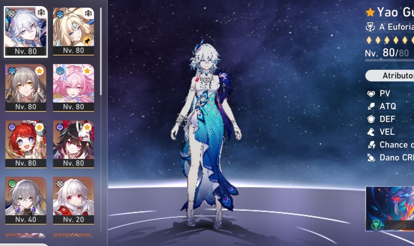 Phainon E2 e cone Cyrene E1, Time elation premium Archer E1 + Rin