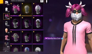 CONTA DE FREE FIRE (FF) COM UMP XM8 E UZI ATT, SEMI MANDELA E SOMBRA ROXA