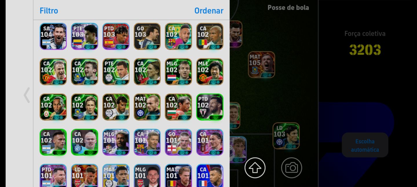 CONTA BRABA COM VÁRIOS LEGENDS