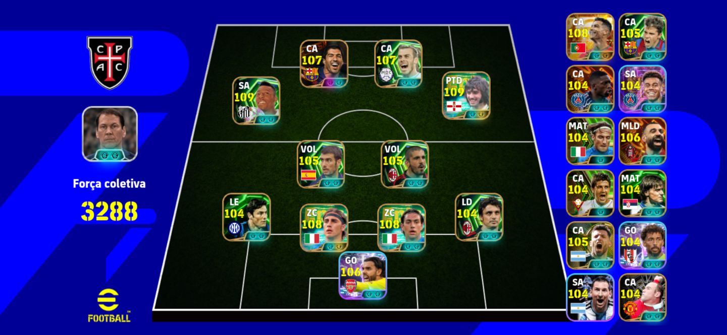 CONTA DE EFOOTBALL