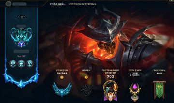 Conta de lol nivel 687
