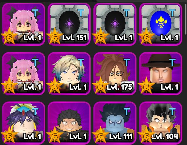 Personagens/Unidades de Troca/Trade de All Star Tower Defense