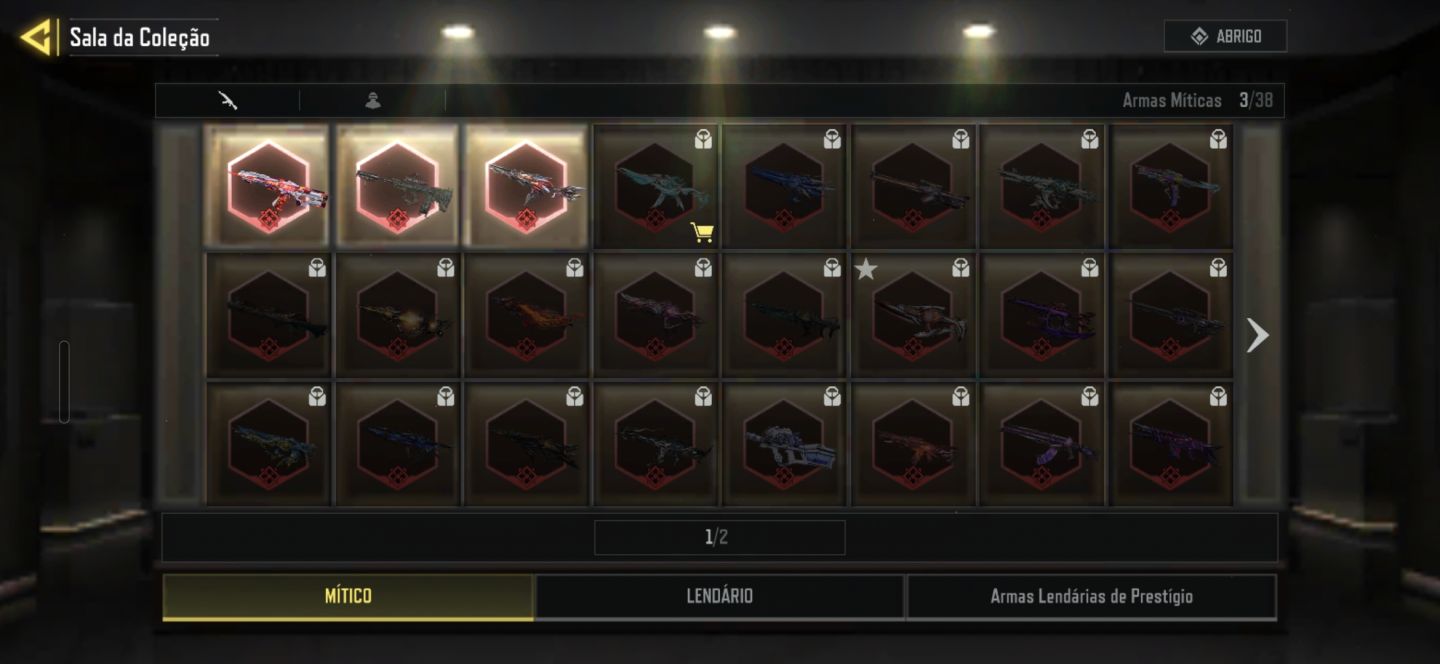 Conta cod mobile com 3 miticas
