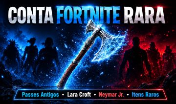 Conta fortnite com skins e picaretas tryhards incluindo a do kratos e neymar jr