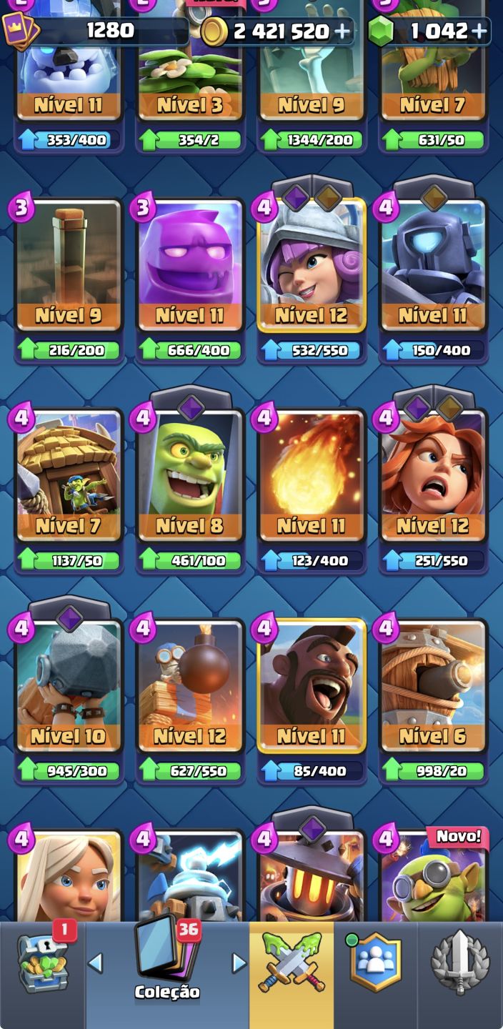 Conta Clash Royale 10k troféus