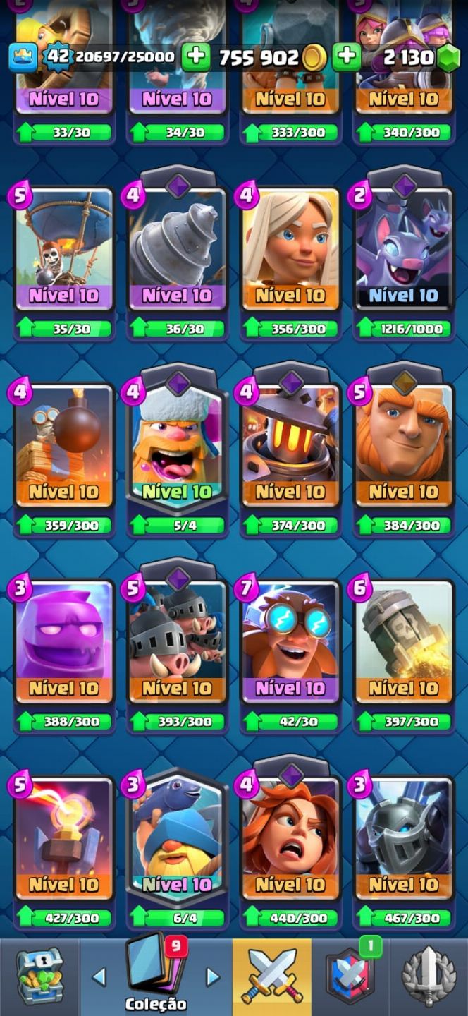 Conta Clash Royale 8620 Troféus Antiga(2017)