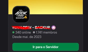 SERVER DISCORD 1700 MEMBROS - ANO 2023 - MÉDIA 700 ONLINE EM PICO