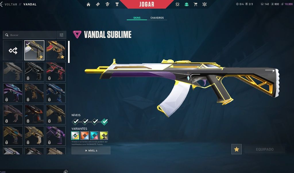 [CONTA VALORANT - FULL ACESSO] LVL 299 + 880 RADIANITAS | OP DRAGÃO + VANDAL SUB