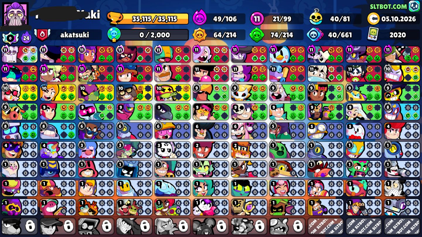 CONTA BRAWL STARS - NOVOS BRAWLERS, +30K TROPHIES E MUITAS SKINS!