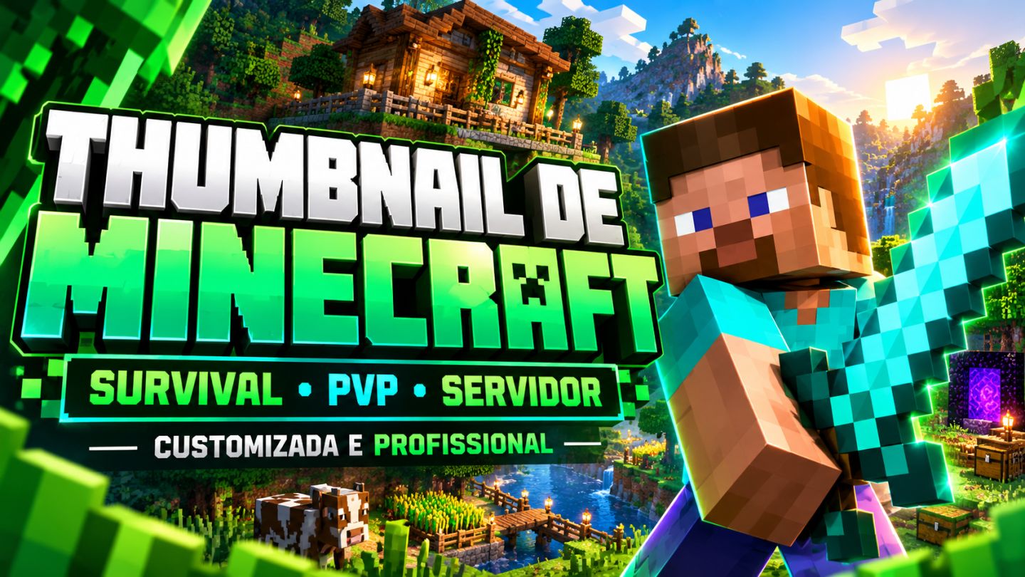 Designer Profissional | Thumbnails, Banners, Logos e Capas Personalizadas | YouT