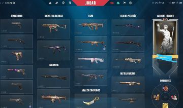 Conta de valorant radiant com 6 skins, 2 vandals - ion e prelúdio do caos