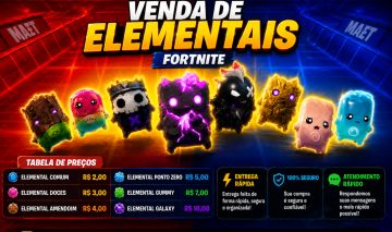 Venda de Elementais (Sprites) Fortnite