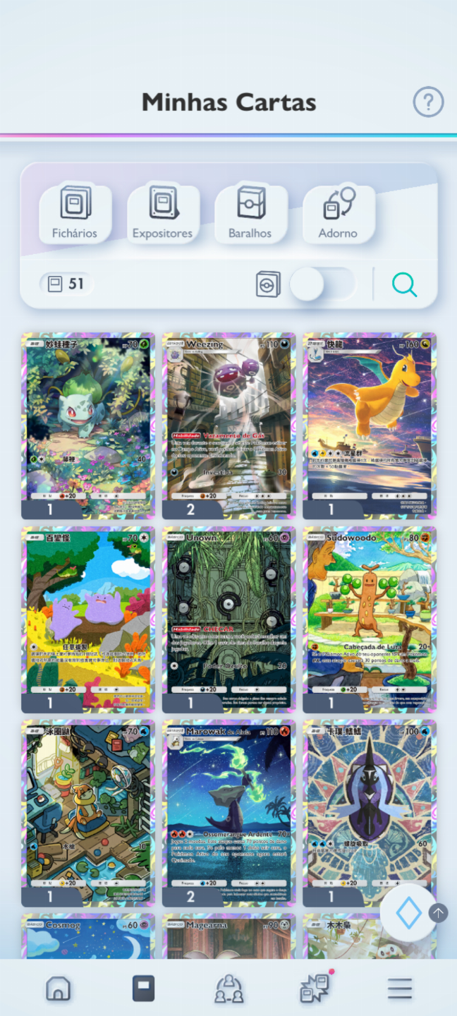 Conta Pokémon TCG - NV 28 com 2 Gyarados Shiny, 1 Gengar Shiny e muito mais !!!