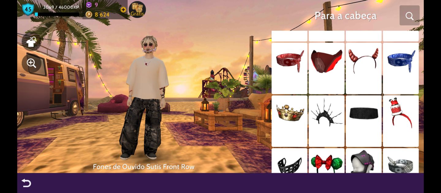 Conta masculina de avakin life nível 45