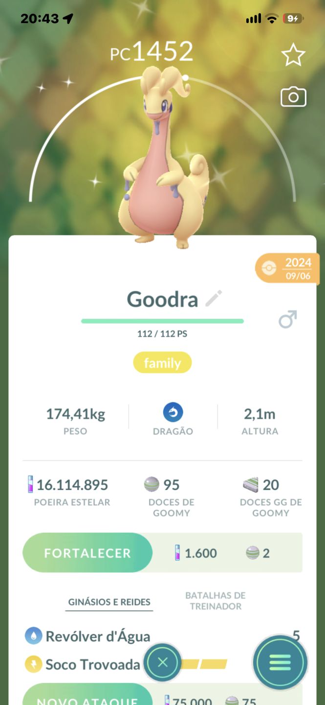 Conta Pokémon to level 71