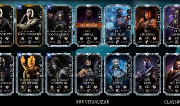 Conta Mortal Kombat Mobile com cartas diamante e personagens MK11