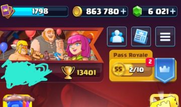 CONTA DE 4 ANOS UPADA DE CLASH ROYALE COM 13550 TROFÉUS E MUITOS ITENS VALIOSOS.