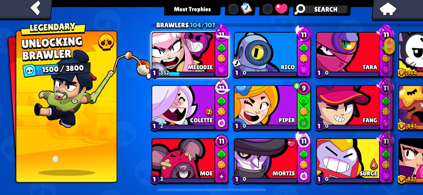 Conta brawl stars +40k trofeus - Varias Skins rara - Criada 2019