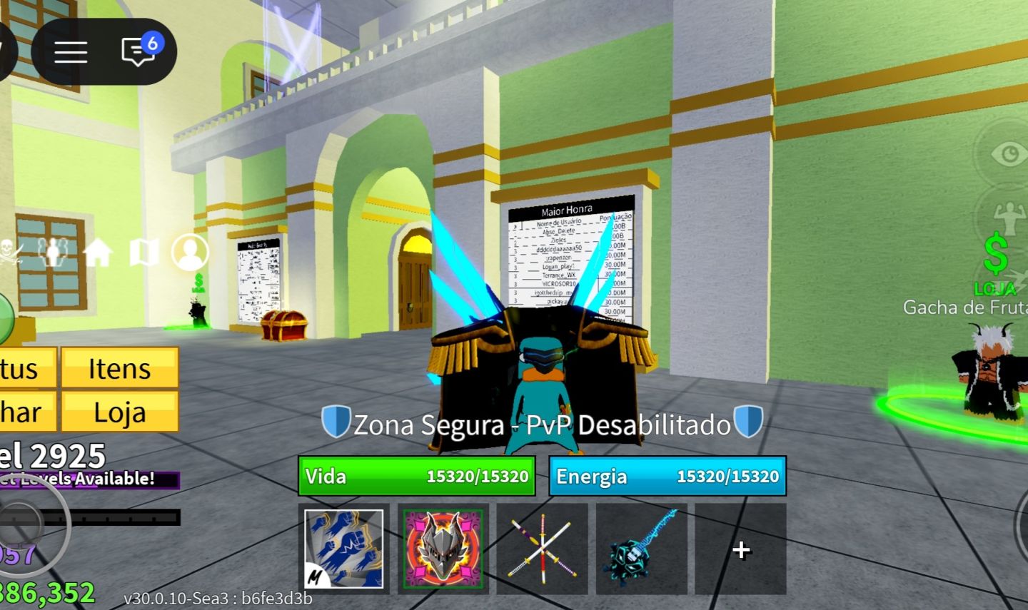 CONTA END-GAME BLOX FRUITS | DRAGON PERM | LVL MÁX 2925 | TTK + DARK COAT |