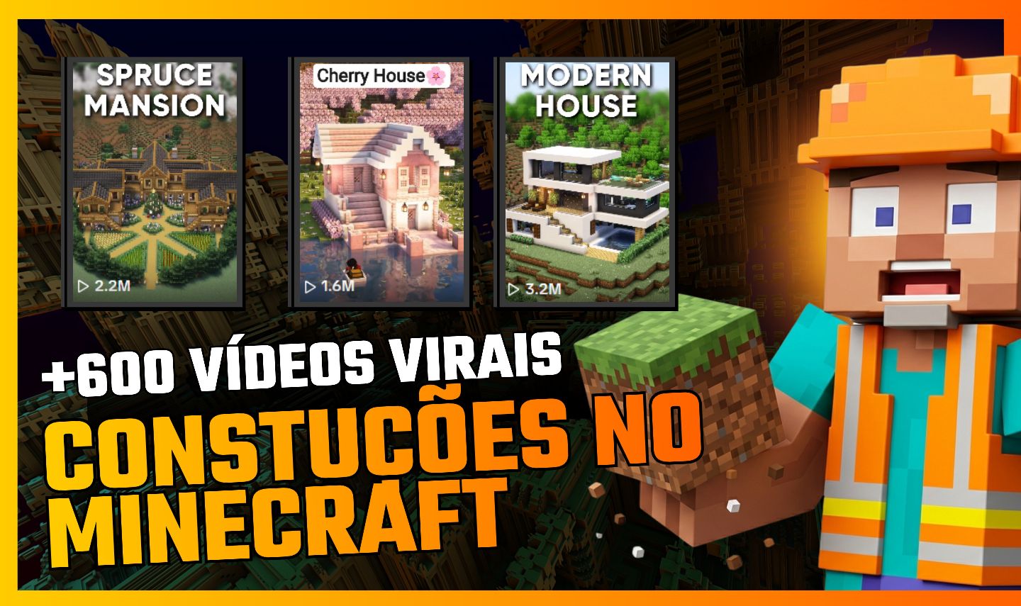 +600 VÍDEOS VIRAIS CONSTRUÇÕES NO MINECRAFT - TIKTOK, REELS E SHORTS