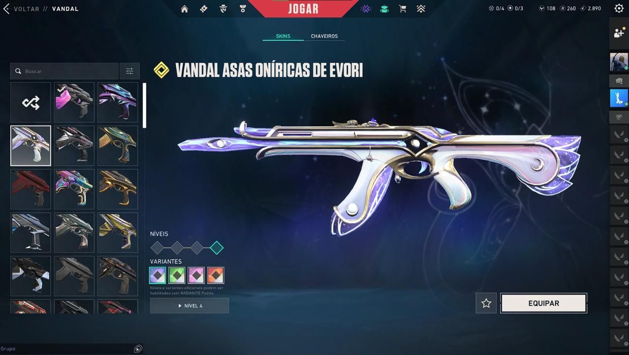 CONTA VALORANT (MUITAS VANDAL E SKINS...)