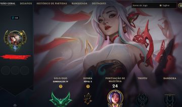 Conta esmeralda mono irelia com skin irelia criadora mitica