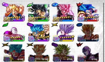 Dragon Ball Legends - 3 Legends + 4 Ultras - acc lv 1