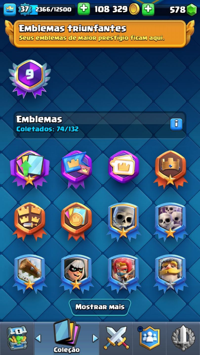 CONTA DE CLASH 9 ANOS | MEGA CAVALEIRO EVO | 7600+ TROFÉUS | 119/121 CARTAS