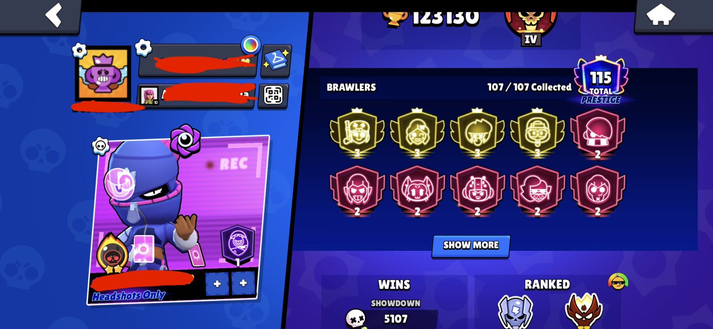 Conta Bra Stars 120k+ mestres