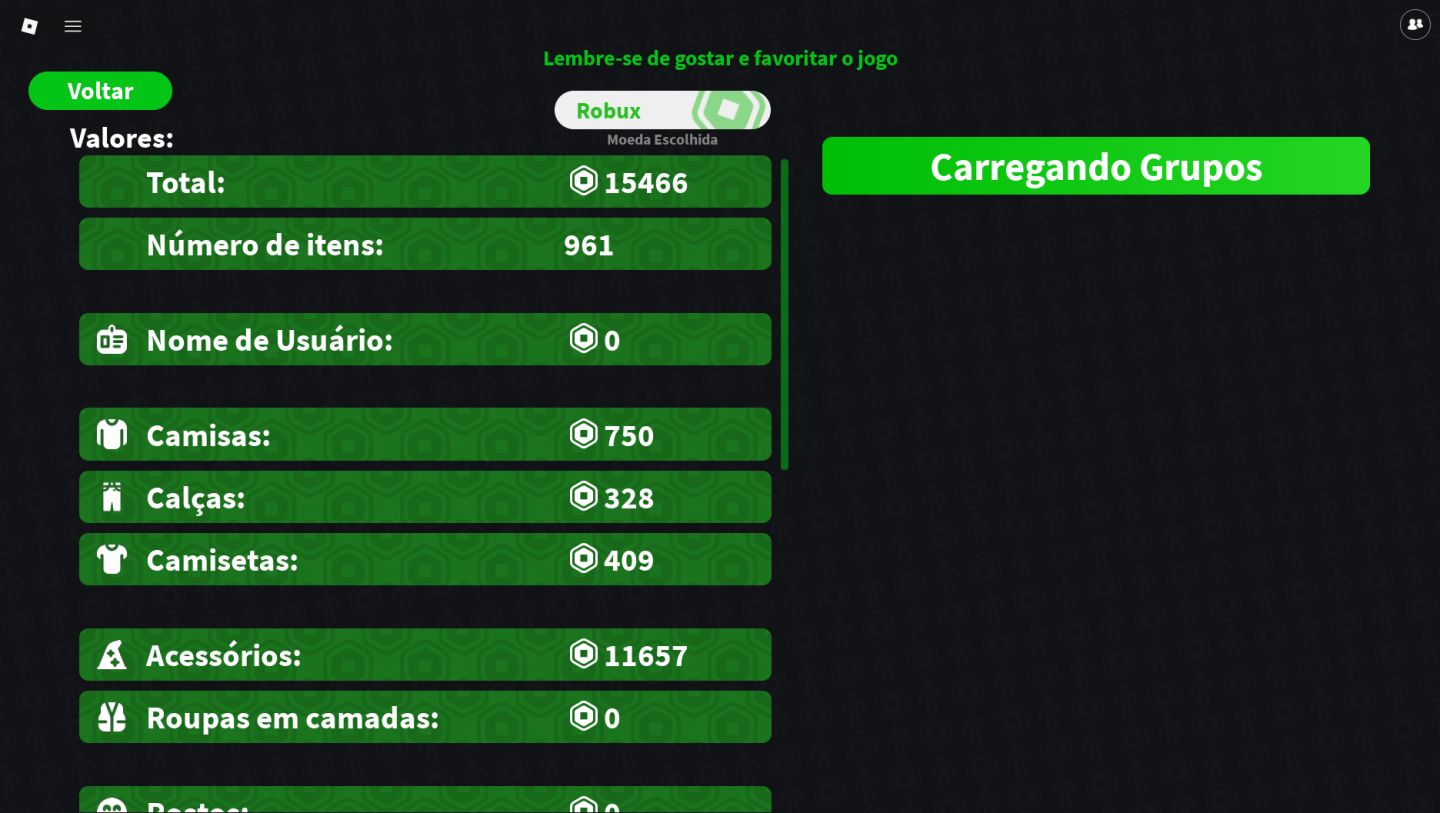 Conta Roblox | Criada em 2017 | 15K+ Robux gastos