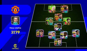 CONTA DE EFOOTBALL COM YAMAL 108, BRUNO FERNANDES 108 E RONALDINHO 105.