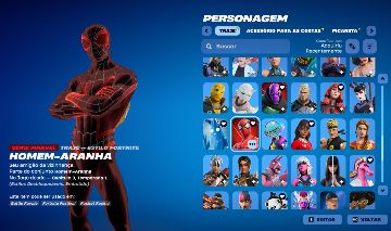 >>Conta Fortinite | 107 skins | Spider-Man | ENTREGA AUTOMÁTICA!!