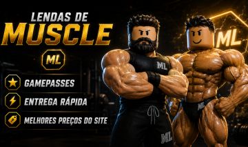LENDAS DE MUSCLE LEGENDS PACOTES GAMEPASSES MULTIVERSO LORDE CAOS