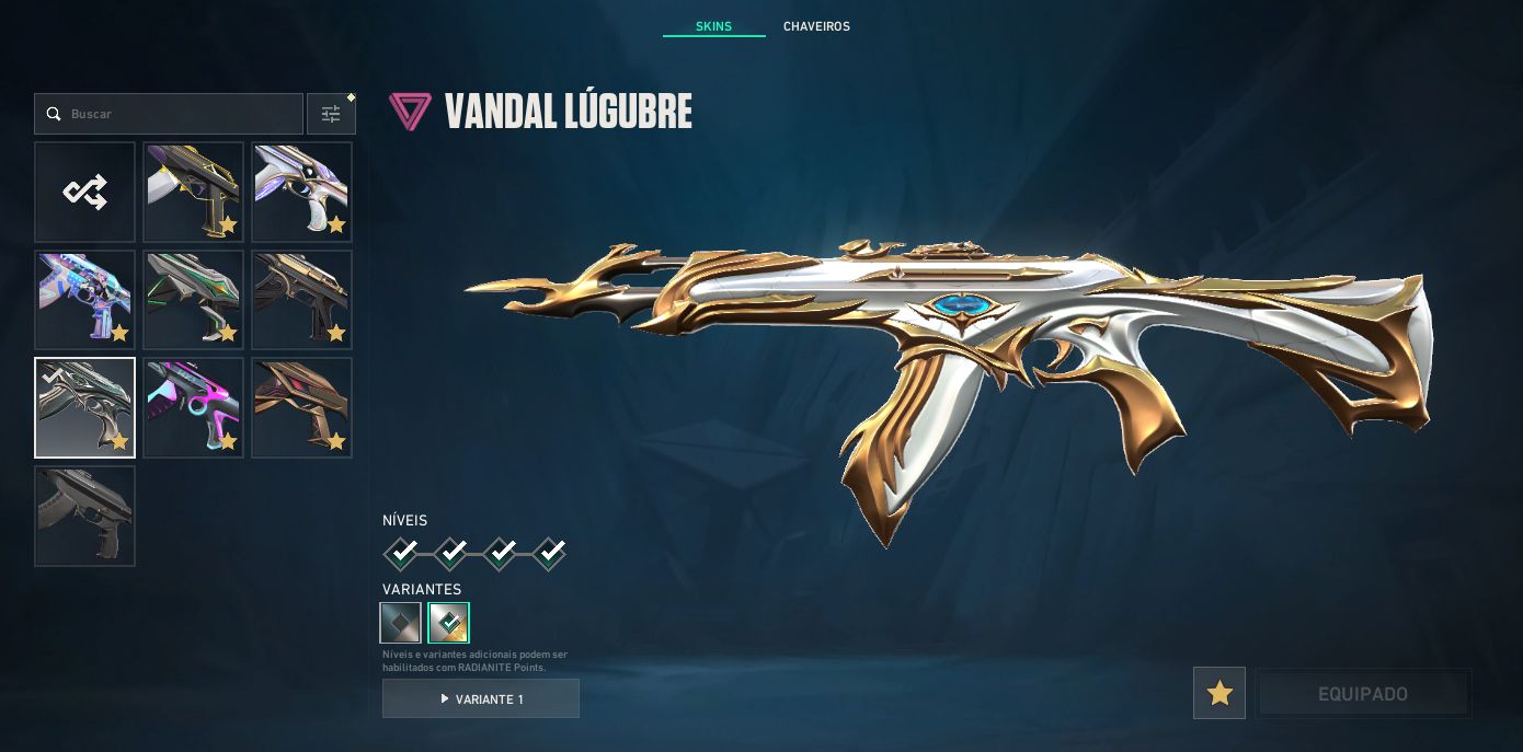 CONTA VALORANT COM PHANTOM CHAMPIONS 2024