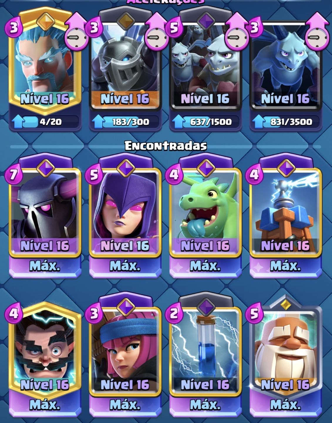Conta muito boa de Clash Royale