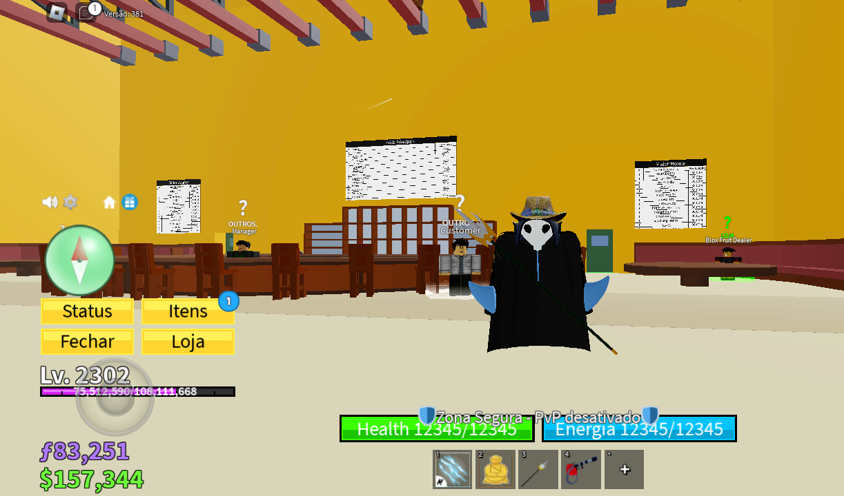 CONTA ROBLOX MUITO FORTE NO BLOX FRUIT ⚡ COM PASSES⚡ SO AQUI
