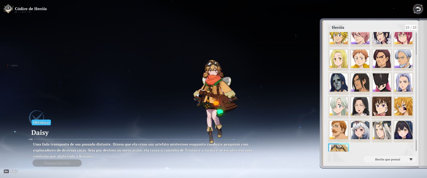 7DS ORIGIN | CONTA END GAME 26/26 PERSONAGENS | FULL BUILD | 25K FRAGMENT