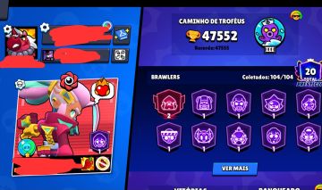 [ CONTA DE BRAWL STARS | 47K DE TROFÉUS | TODOS OS BRAWLERS | 21 HÍPERCARGAS ]