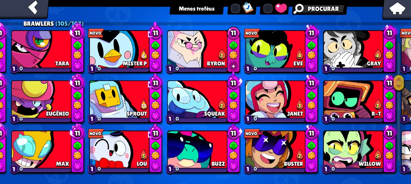 CONTA DE BRAWL STARS RARA