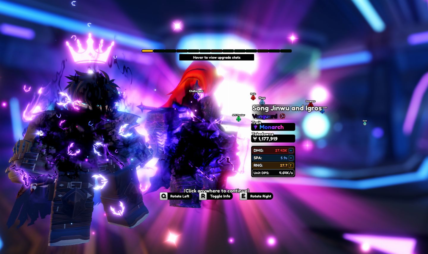 Conta 2 (Monarch) Sung Jin-woo & Igris + Chain Anime Vanguards + Gogeta SS4